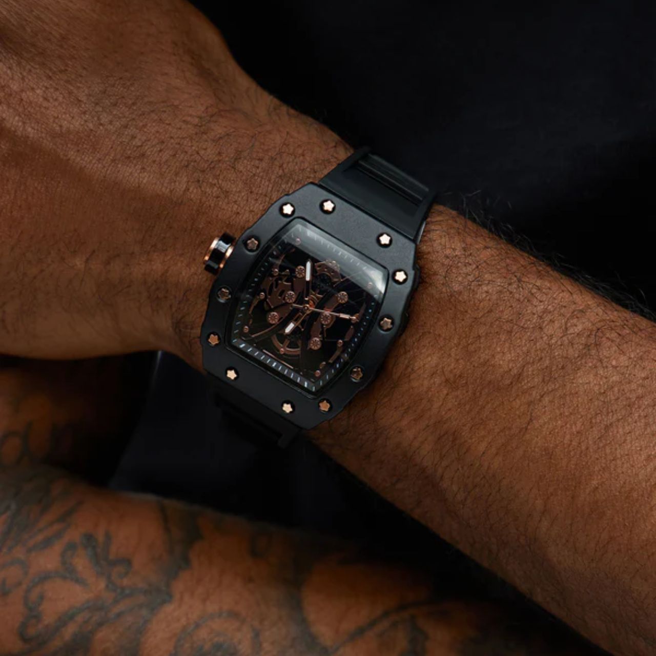Prestige Watch - Black/Rose